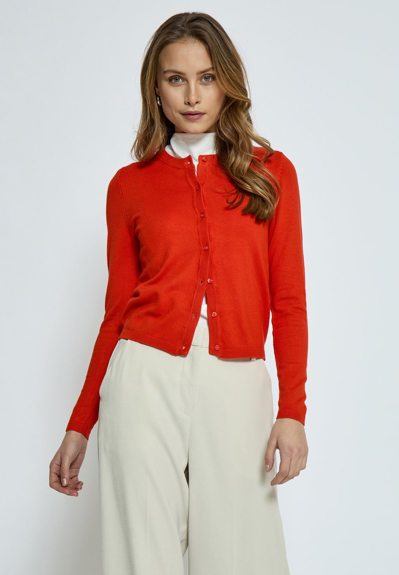 PEPPERCORN PCTANA - Strickjacke - intense orange
