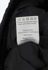 Swedemount THERMAL INSULATION LONG SHORTS - Shortsit - black charcoal