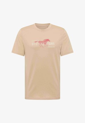 Mustang, STYLE AUSTIN - T-Shirt print - white pepper