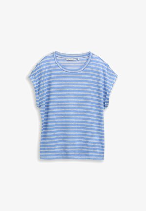 TOM TAILOR DENIM, Tričko s potlačou - blue white black stripe
