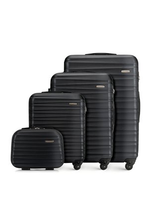 LUGGAGE SET WITH WASH BAG FROM ABS - Luggage set - black