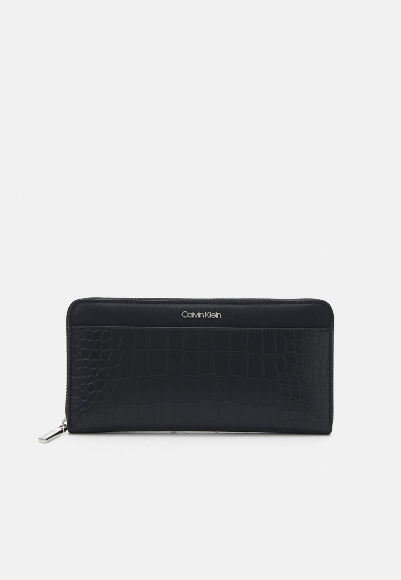 Calvin Klein CROCO - Portefeuille - black