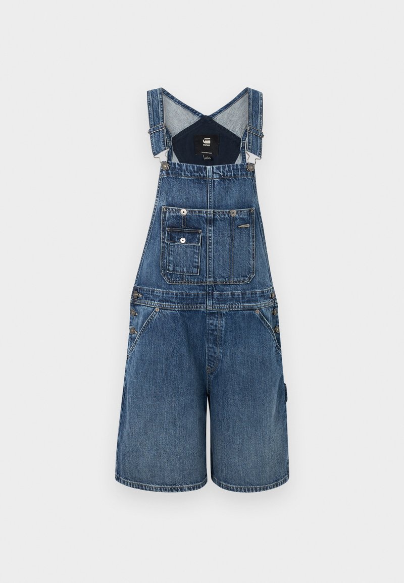 G-Star Tuinbroek blauw denim/bluedenim G-Star Tuinbroek blauw denim/bluedenim