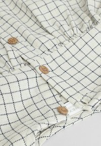 Next WIDE LEG SET - REGULAR FIT - Tygbyxor - white grid print