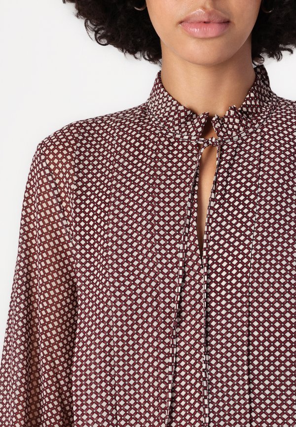 RUFFLE PLEAT PRINT  - Blouse2