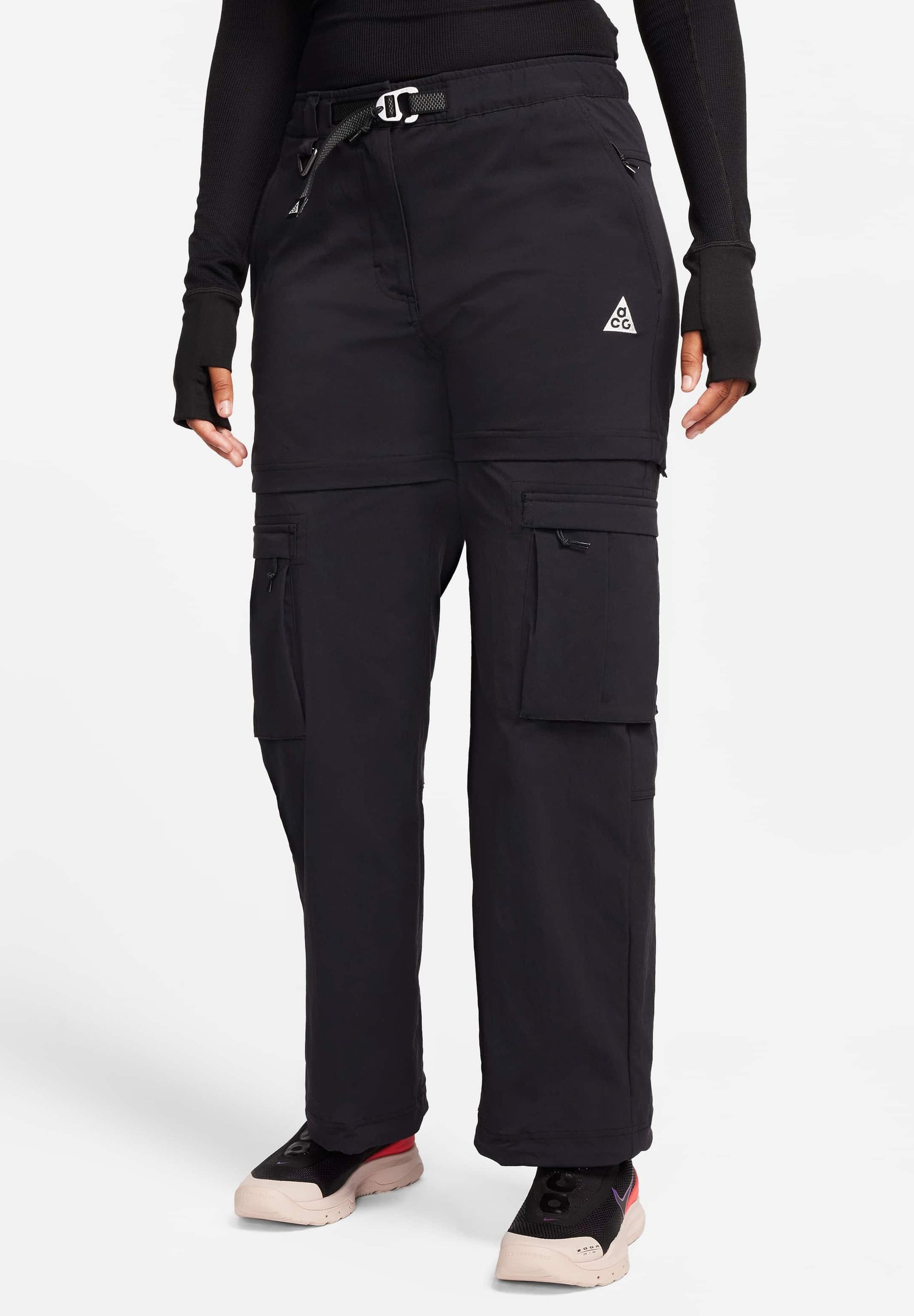 Nike ACG W ACG SMITH SUMMIT ZIP OFF - Cargo trousers - black 