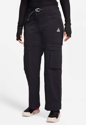 W ACG SMITH SUMMIT ZIP OFF  - Cargo trousers - black summit white
