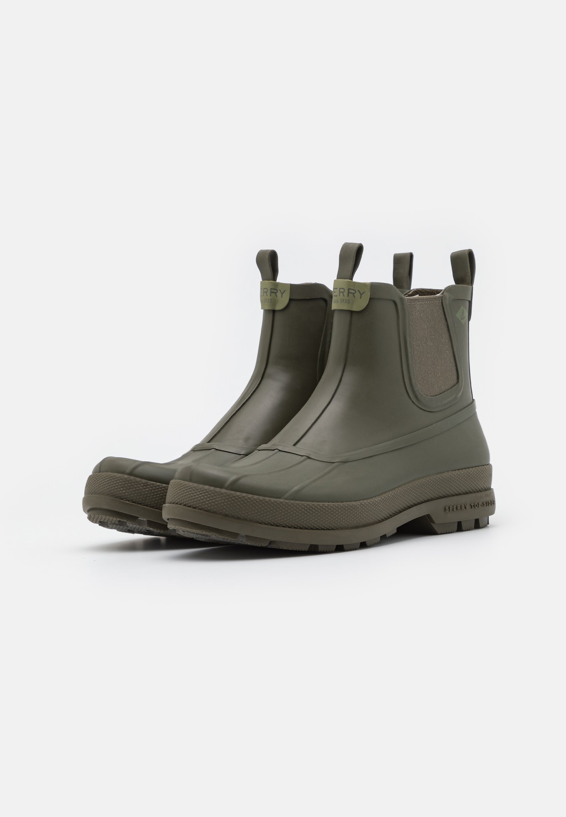 Sperry COLD BAY CHELSEA - Botas de agua - olive/verde oliva - Zalando.es