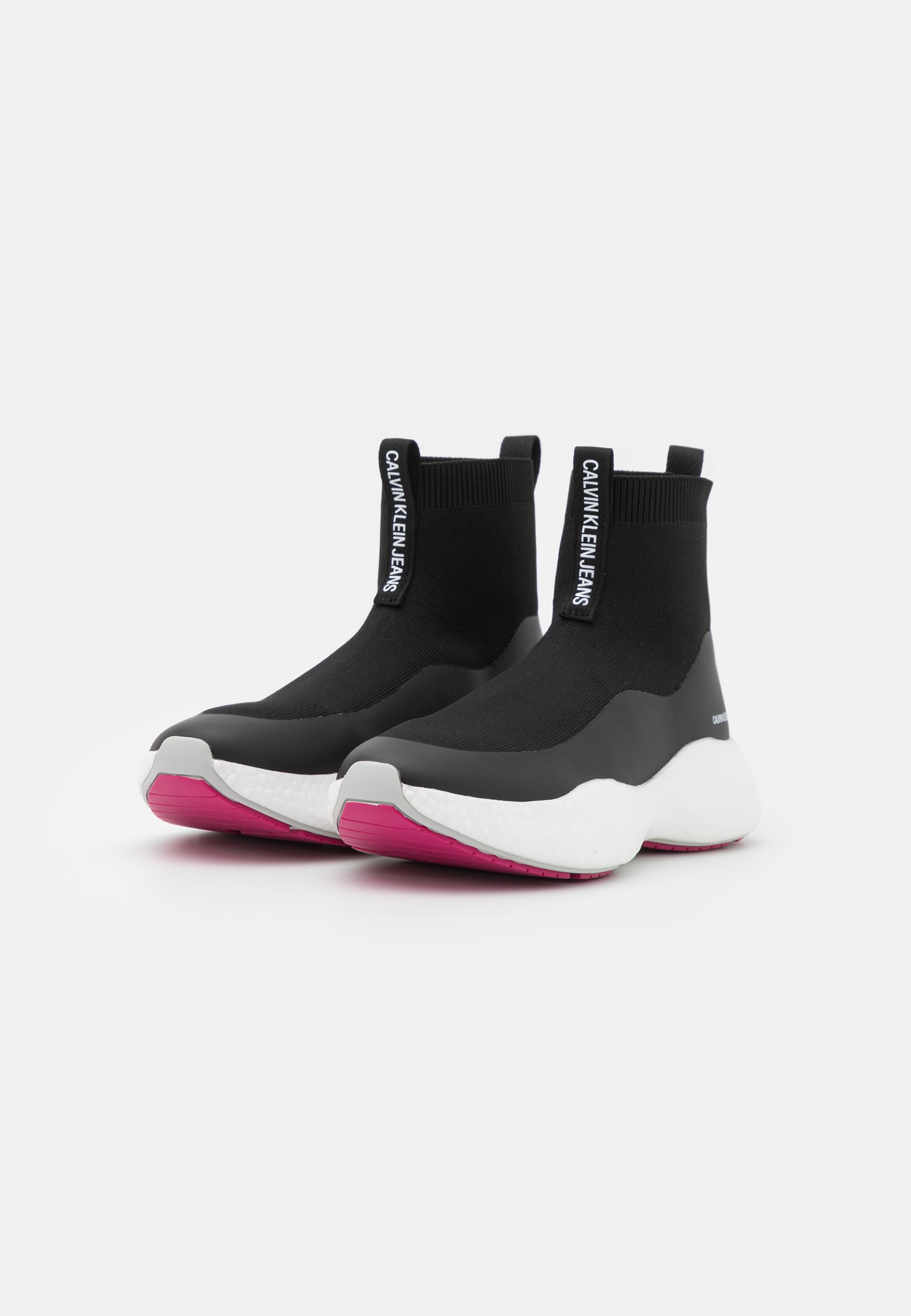 Calvin Klein Jeans RUNNER - Sneakers hoog - black/Zwart - Zalando.nl
