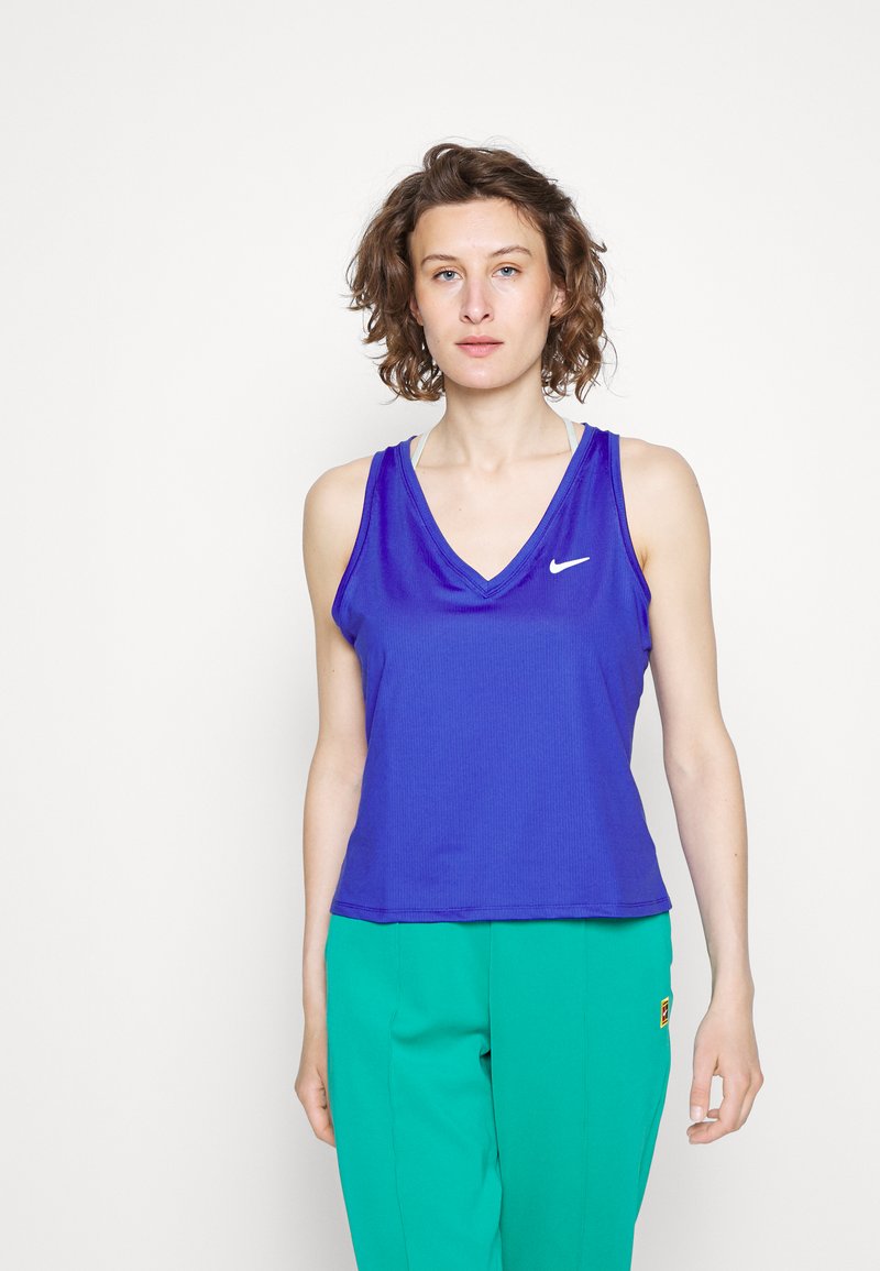 Nike Performance TANK - Top - lapis/white