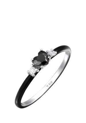 DARK SPARKLING HEART - Ring - schwarz