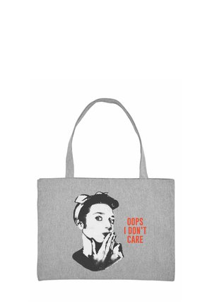 OOPS I DONT CARE PRINT - Cabas - mottled grey
