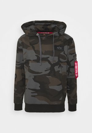 Alpha Industries CAMO - Pulover s kapuco - black