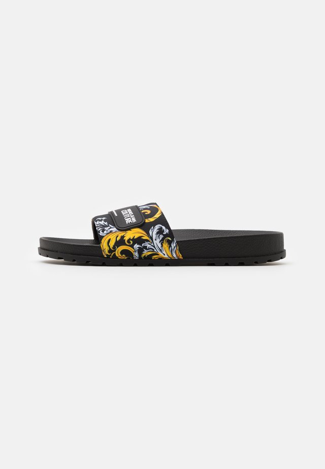 Mules - black/gold