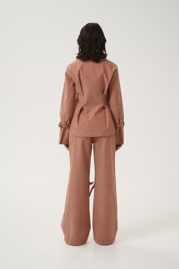 OPA - Button-down blouse - rose powder2