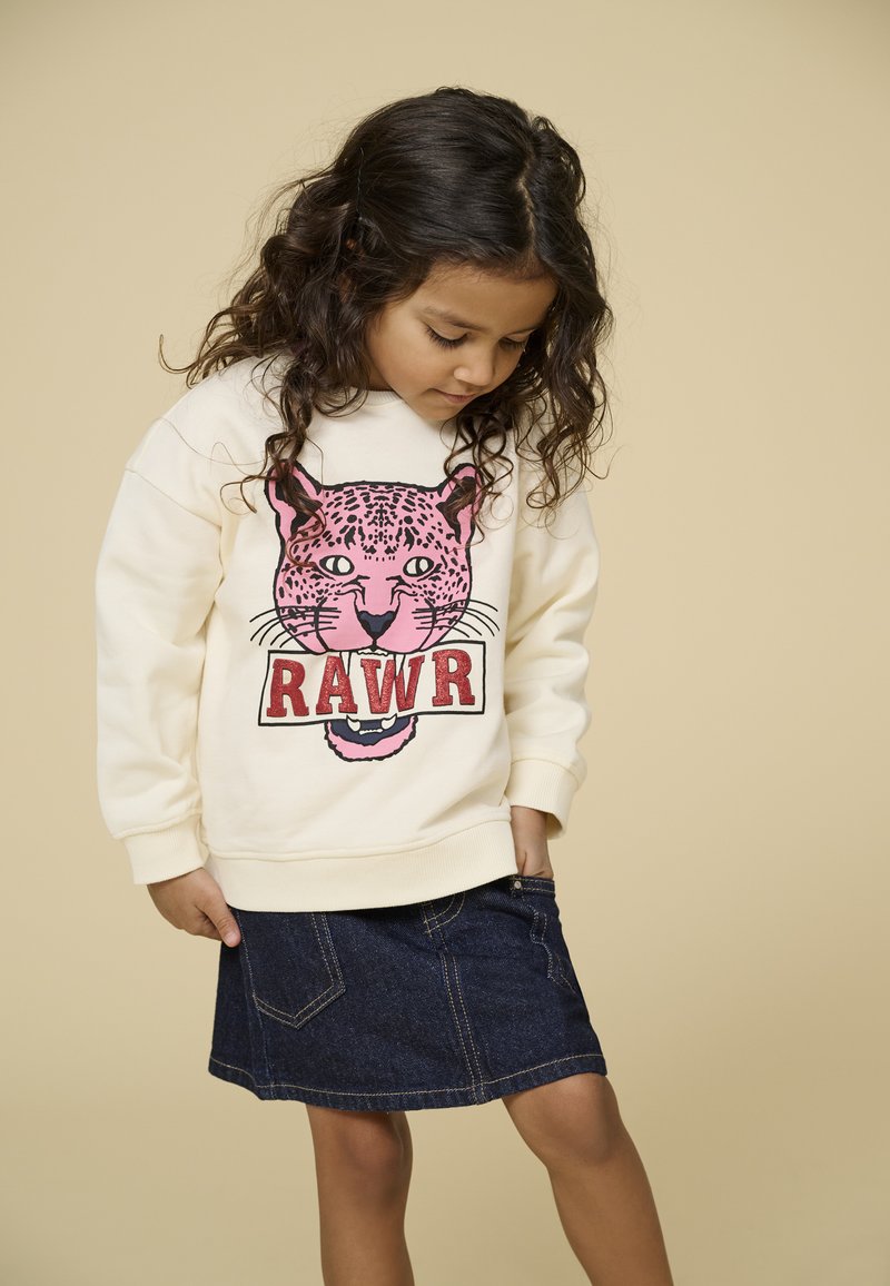 ONLY MINI KMGLEOPAULA LIFE LOOSE - Felpa - tofu