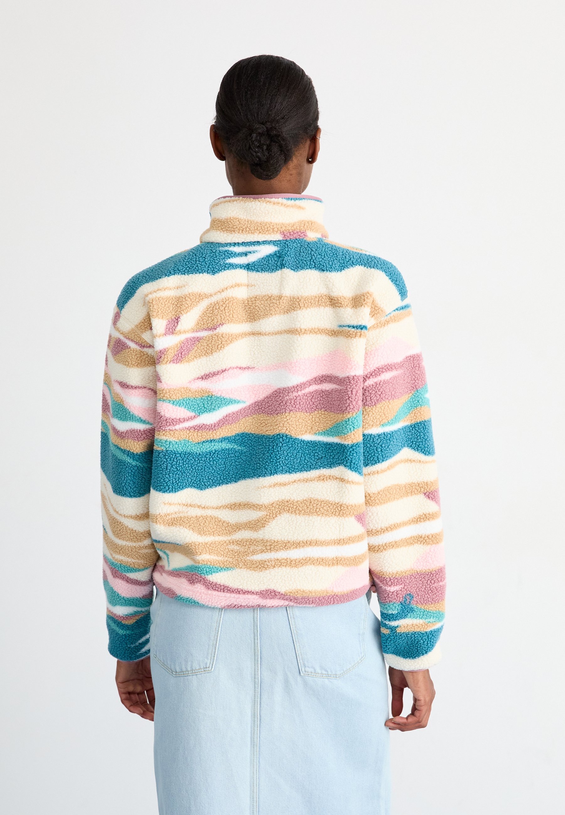 Columbia HELVETIA™ CROPPED HALF SNAP - Fleece trui - river blue