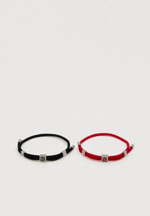 UNISEX 2 PACK - Náramek - black/red