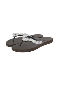 Uzurii PRECIOUS BLOOM  - T-bar sandals - coffee