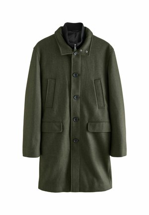 FUNNEL NECK - Short coat - khaki green