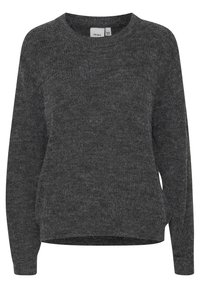 ICHI Stickad tröja - grey