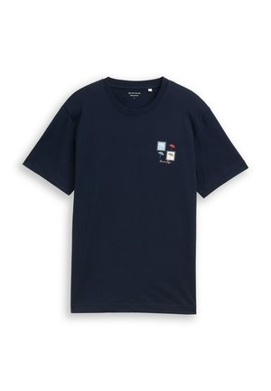 TOM TAILOR, T-SHIRT MIT PRINT - T-Shirt print - sky captain blue