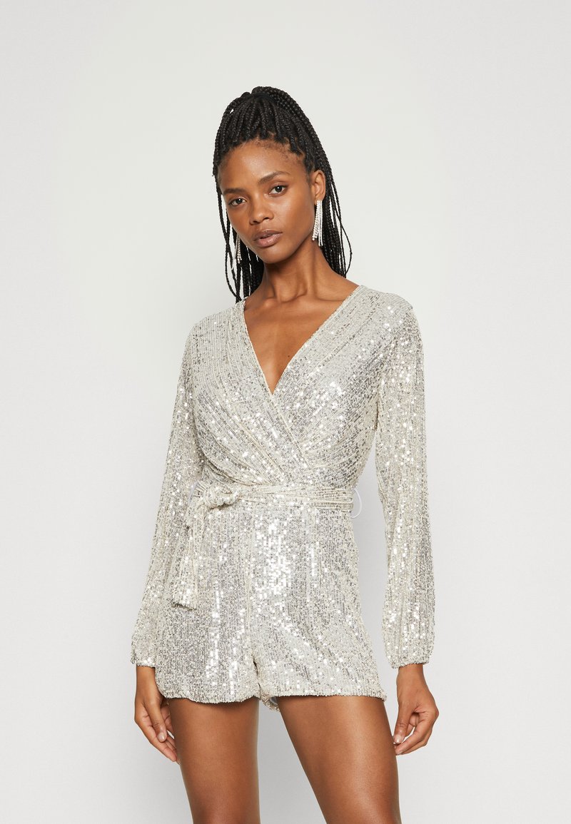 WAL G. RONNIE SEQUIN Jumpsuit silver/silberfarben Zalando.at