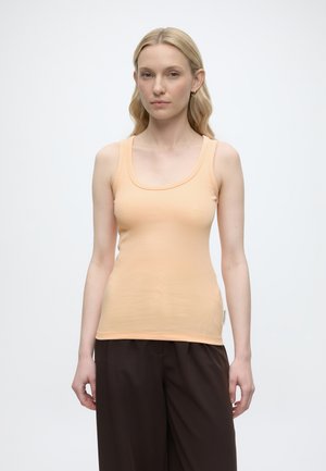 Marc O'Polo DEEP SCOOP NECK TOP - Felső - soft peach