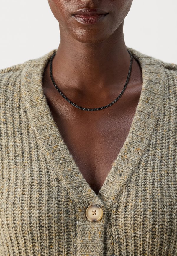 TWISTED ROPE CHAIN UNISEX - Necklace - gunmetal