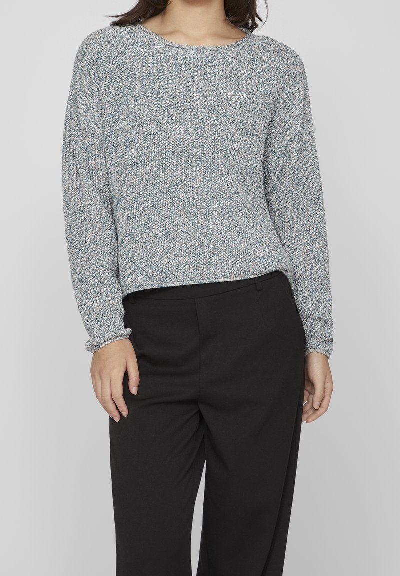 VILA Stickad tröja - green