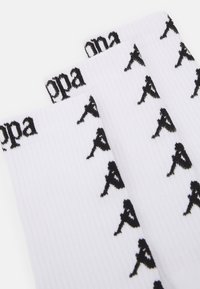Kappa UNISEX 3 PACK - Sportzoknik - white/black