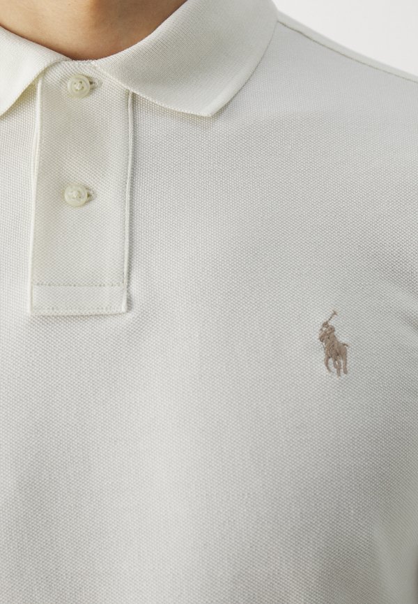 SLIM FIT MESH POLO SHIRT - Polo shirt - parchment cream4