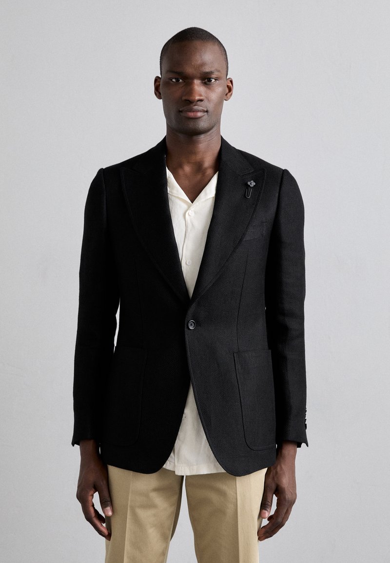 LARDINI - GIACCA UOMO ATTITUDE DROP  - Blazer jacket - black, Enlarge