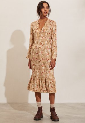 TIFFANY - Day dress - brown marbel