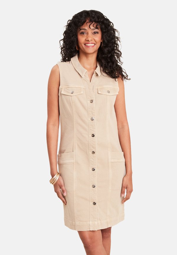 Jeanskleid - denim beige