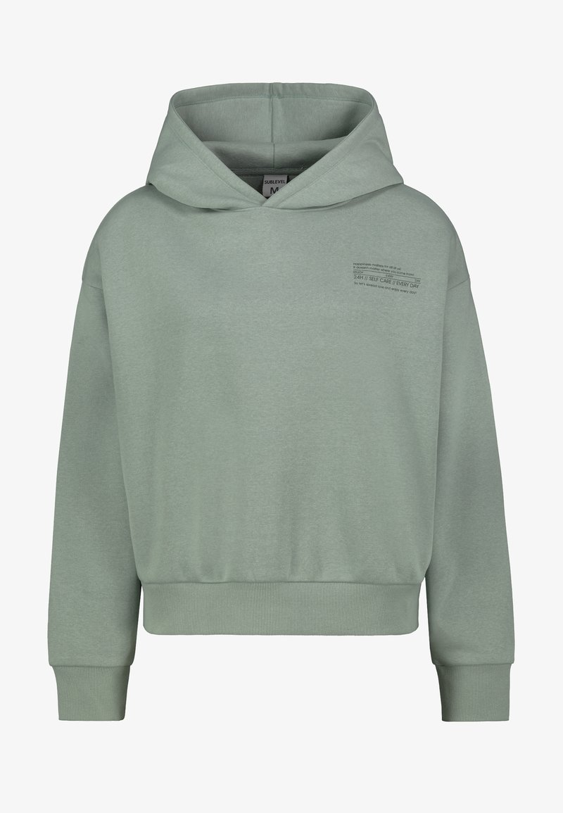 Sublevel MINI-PRINT - Hoodie - middle-green