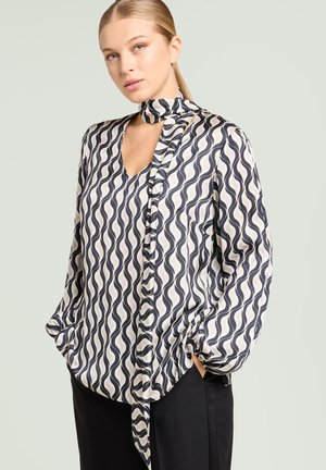 STAMPATA IN RASO - Blouse - bianco