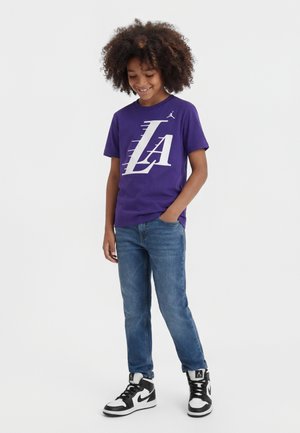 Nike Performance NBA LOS ANGELES LAKERS LOGO TEE UNISEX - Sportovní tričko - field purple