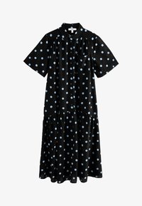 Valittu, black and blue spot print