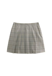 CHECKED BOX PLEAT MINI - Gonna a pieghe - black pattern