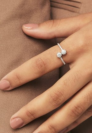 CROSS OVER SPARKLE   REGULAR FIT - Ring - sterling silver