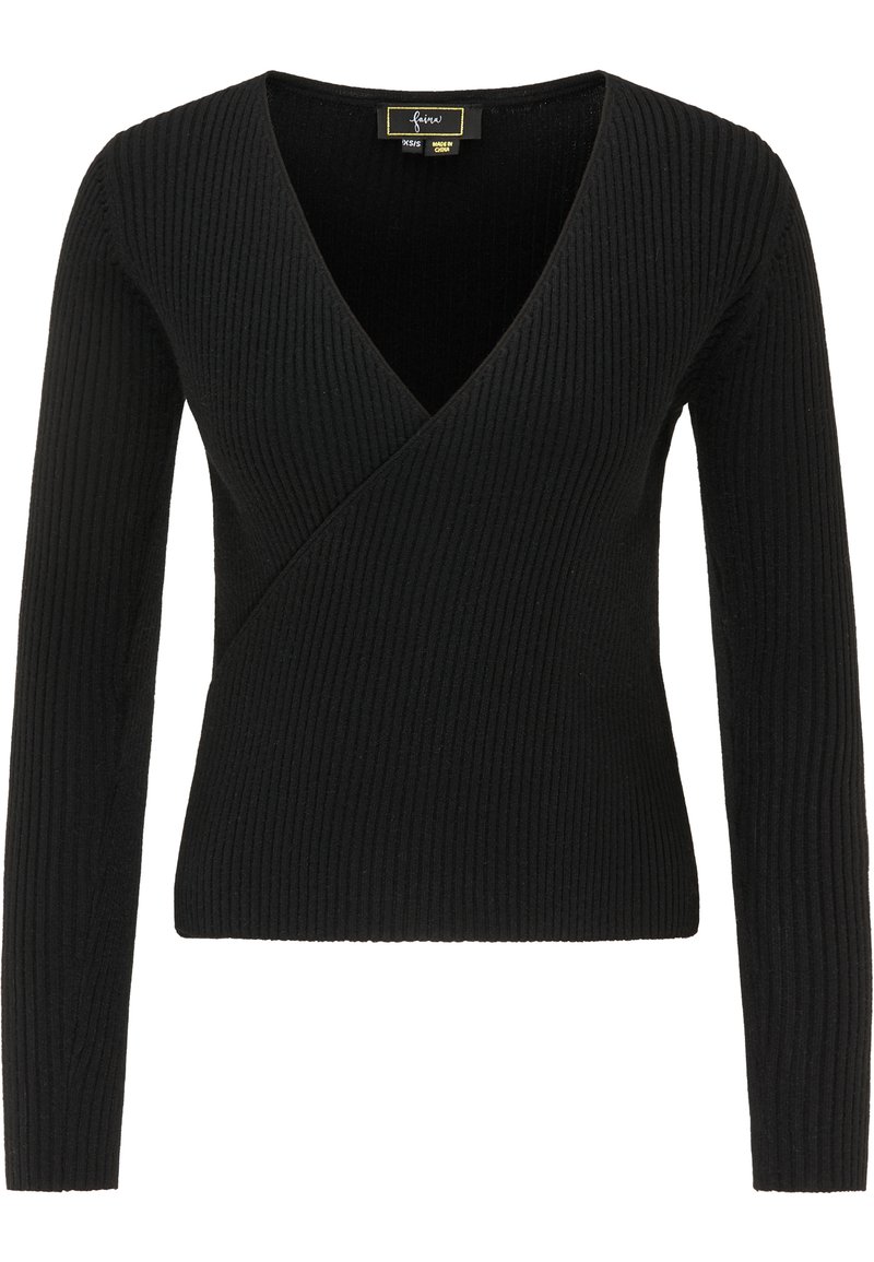 Damen Strickjacken | faina FAINA PAINO Strickpullover schwarz - CK96821 Damen Strickjacken | faina FAINA PAINO Strickpullover schwarz - CK96821