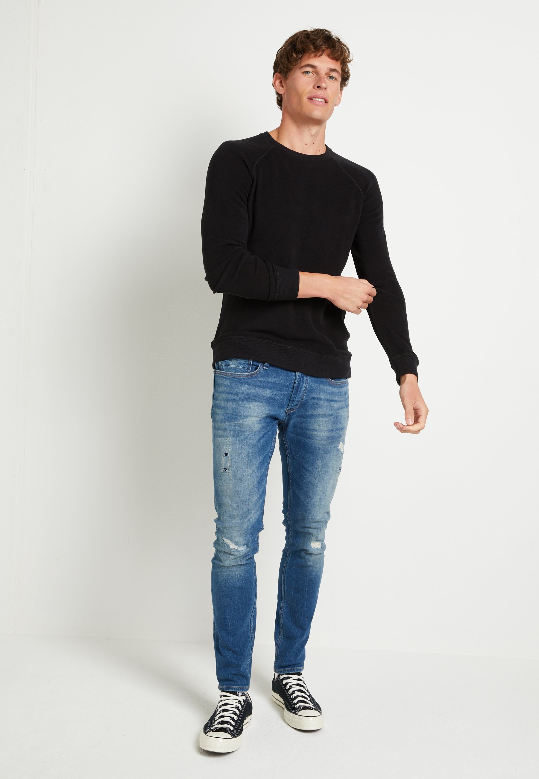 Denham RAGLAN CREW Trui blackZwart Zalando.nl Denham RAGLAN CREW Trui blackZwart Zalando.nl