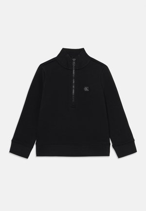 MONOGRAM MINI BADGE HALF-ZIP UNISEX - Sweatshirt - black