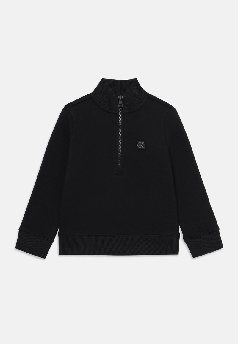 Calvin Klein Jeans - MONOGRAM MINI BADGE HALF-ZIP UNISEX - Sweatshirt - black, Vergrößern