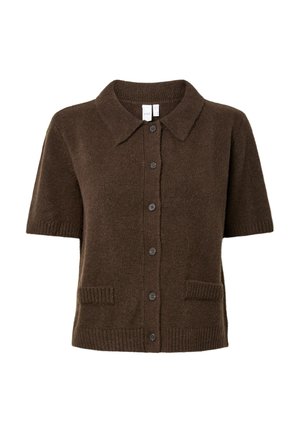 YAS, YASFRILO SS KNIT CARDIGAN S. NOOS - Ζακέτα - coffee bean detail:melange