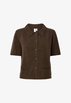 YAS, YASFRILO SS KNIT CARDIGAN S. NOOS - Ζακέτα - coffee bean detail:melange