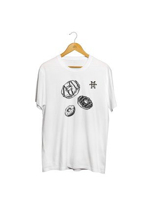 Manufaktur13 M13 GRAPHIC - DONUT RAIN - T-Shirt print - white