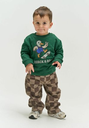 The New Siblings, TNSTVONDELL BAGGY FIT JEANS - Jeans baggy - taupe gray check tn