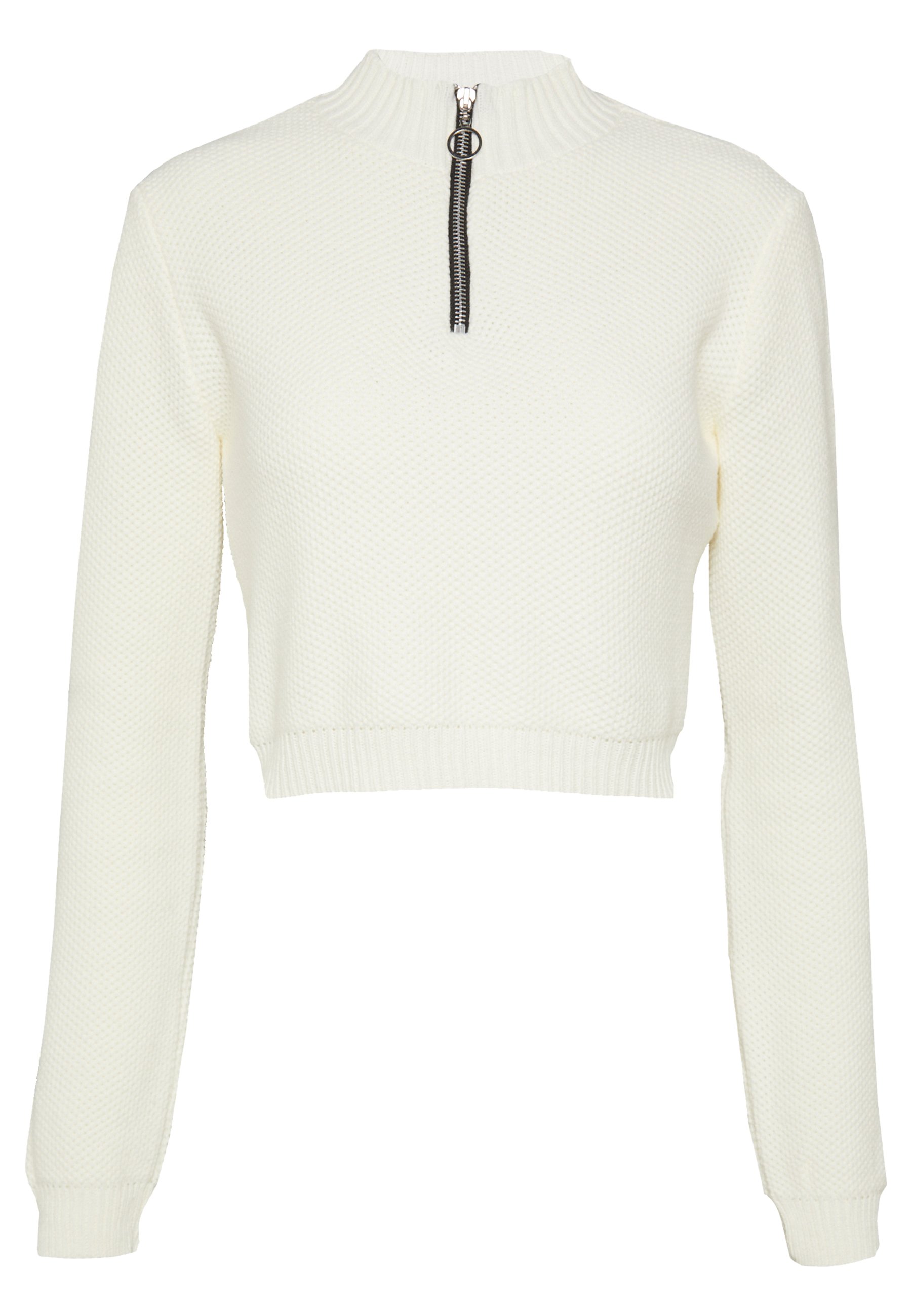 zip up cropped jumper